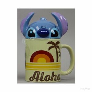 NEW Disney Lilo & Stitch Aloha Mug With Lid
